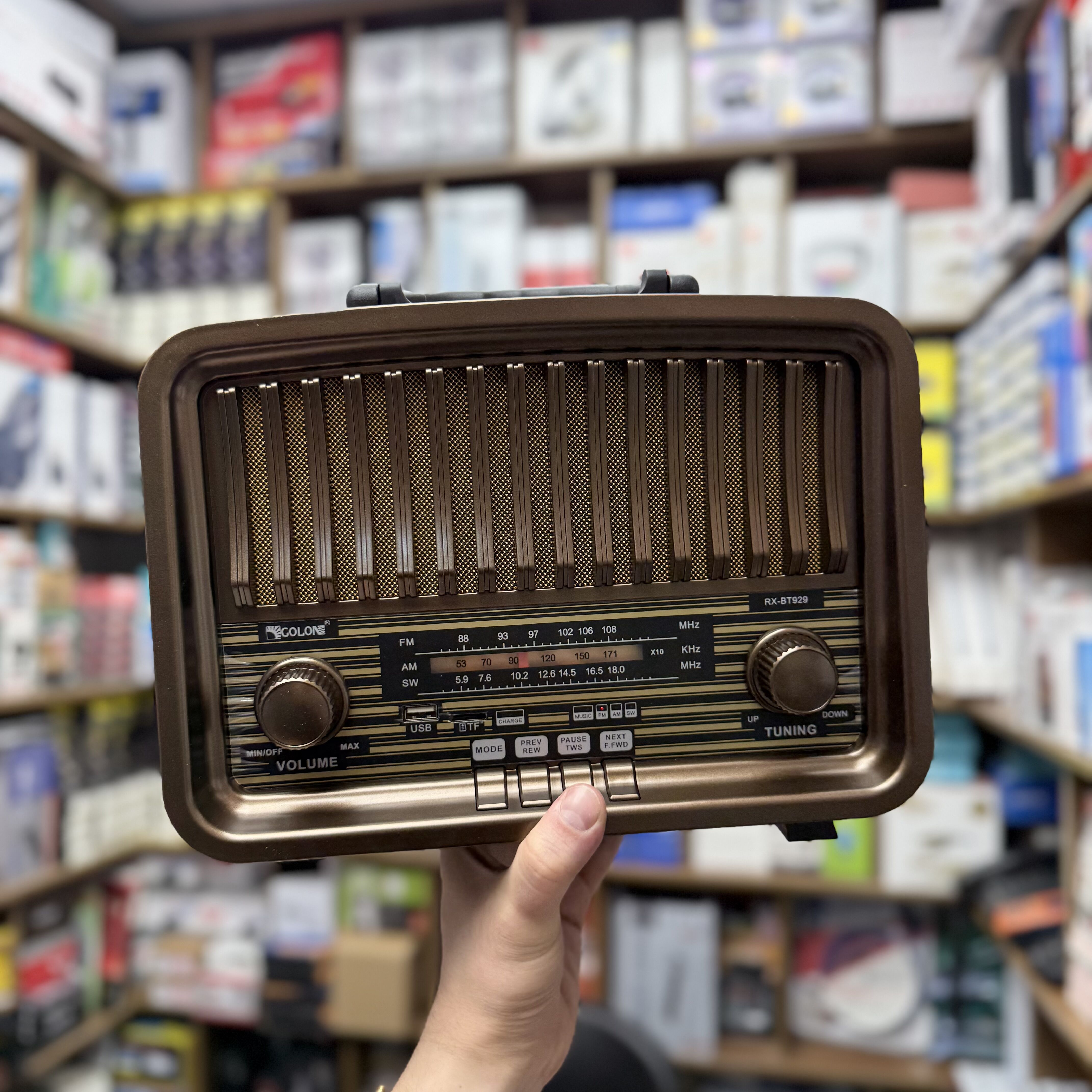 رادیو برقی و شارژی GOLON RX-BT929